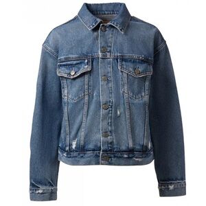 XS - NWOT - GRLFRND - Kim Denim Jean Jacket Distressed